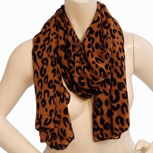 Chiffon Leopard scarf